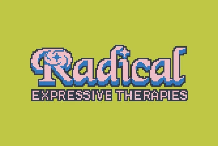 Logo design for the therapy practice Radical Expressive Therapies. 