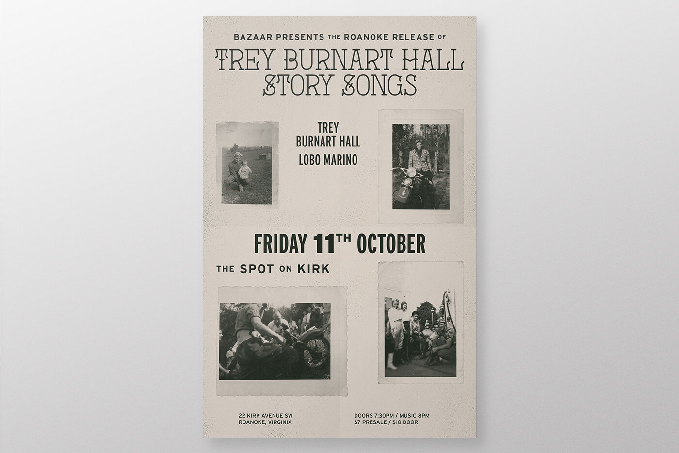 Trey Burnart Hall Concert Poster