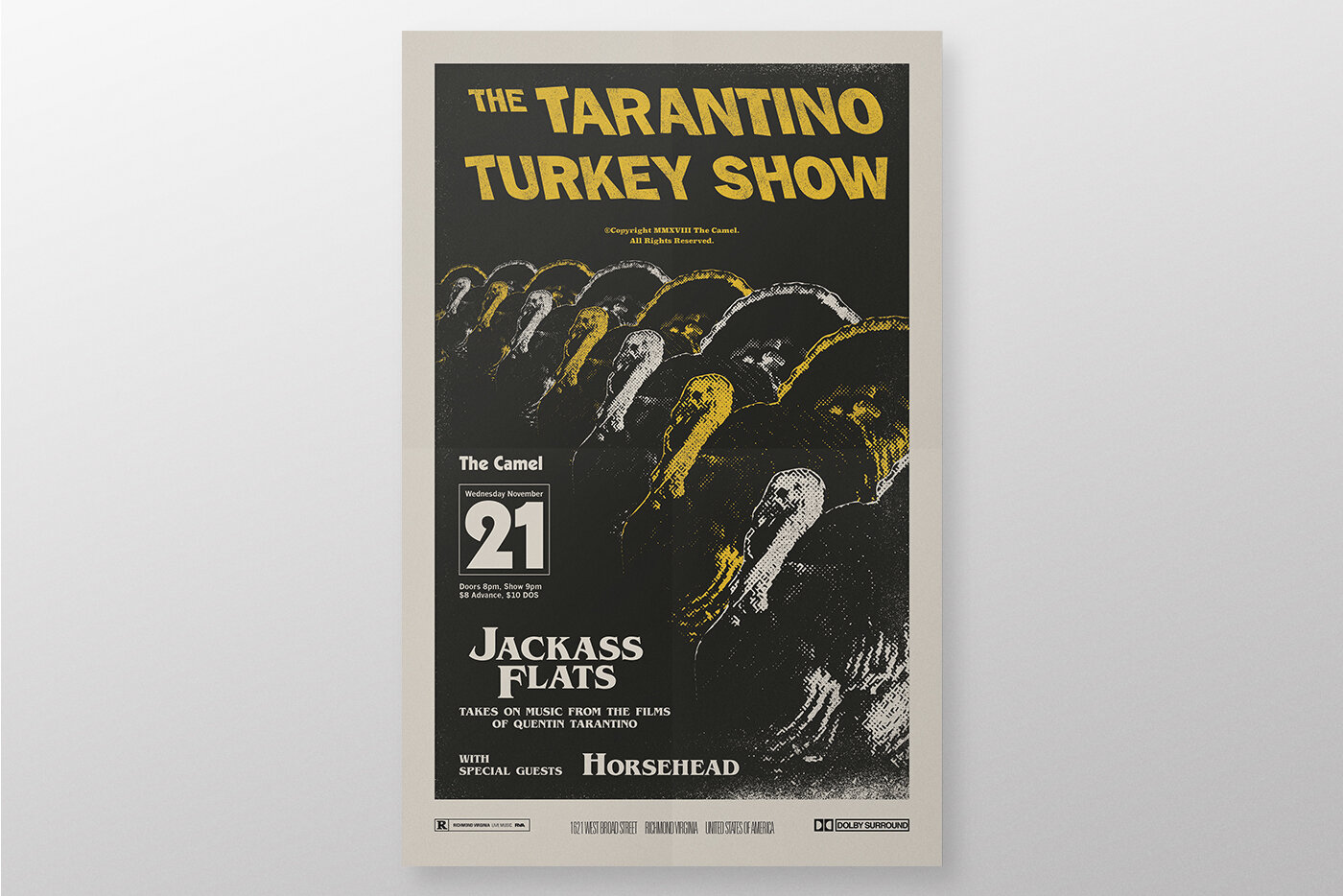 The Tarrantino Turkey Show Concert Poster