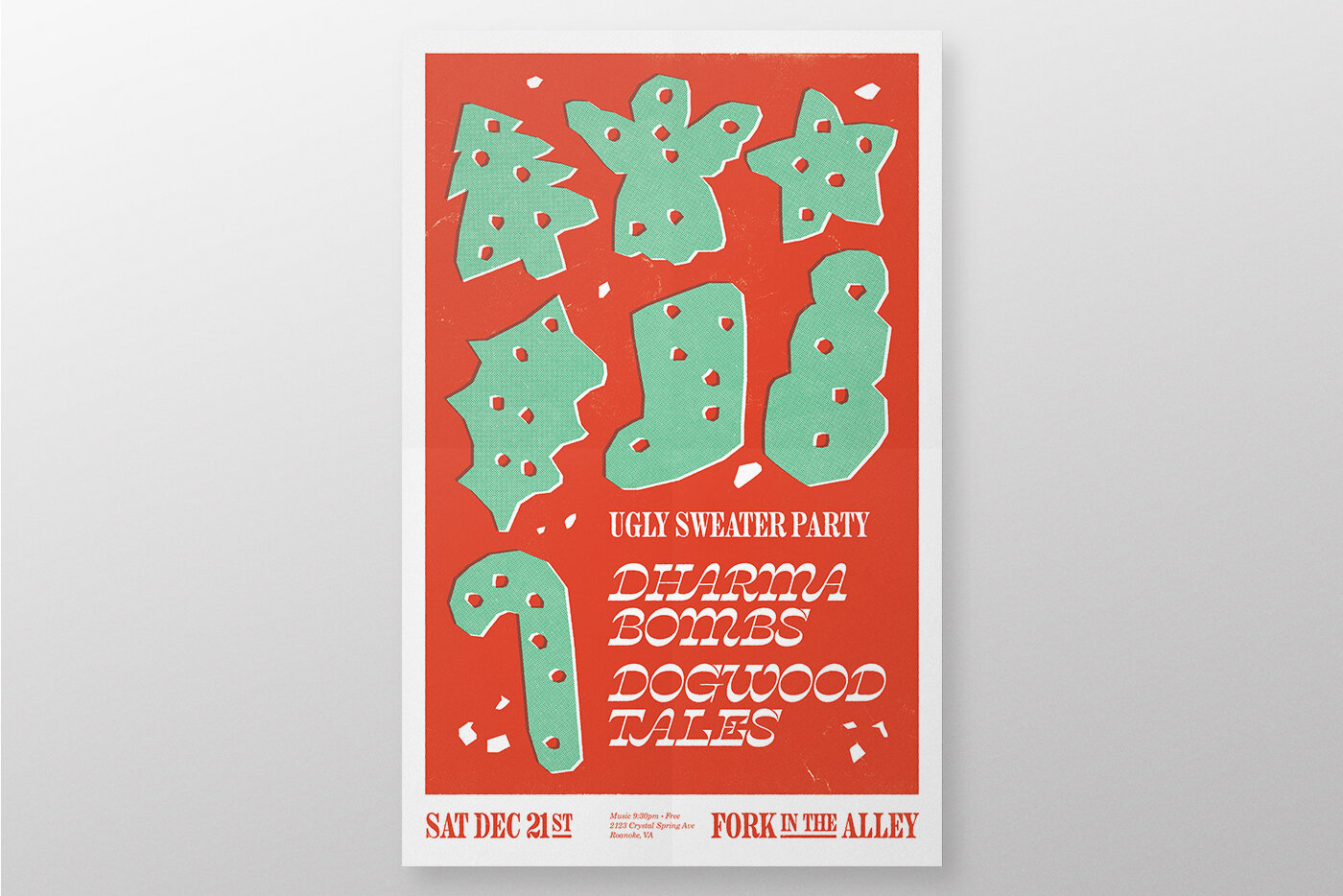 Ugly Sweater Party Concert Poster