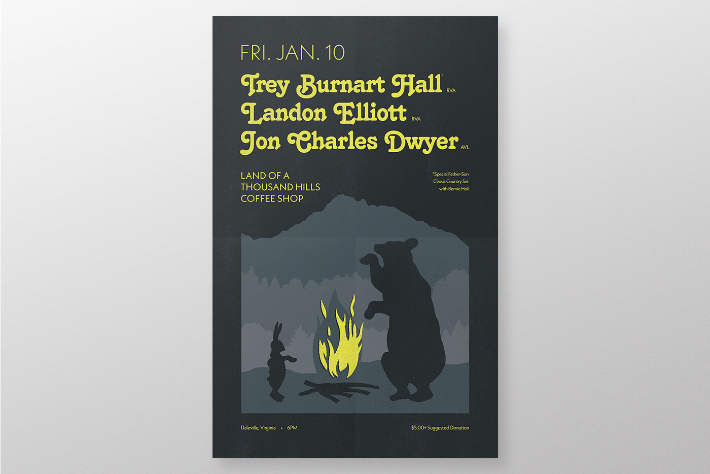 Trey Burnart Gig Poster Design 