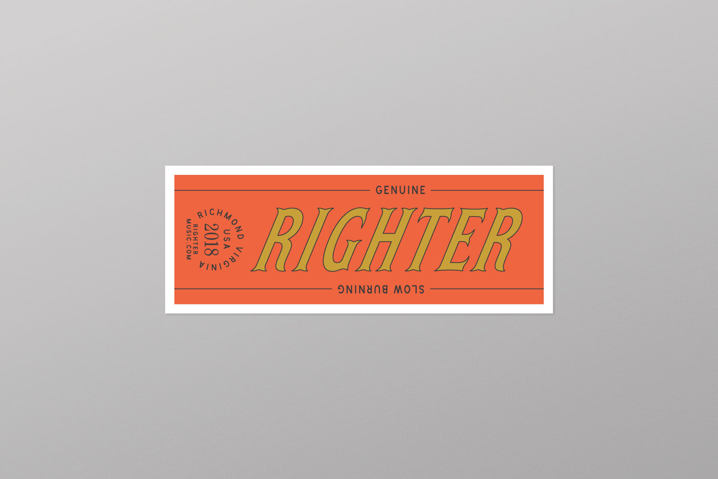 Righter Band Sticker