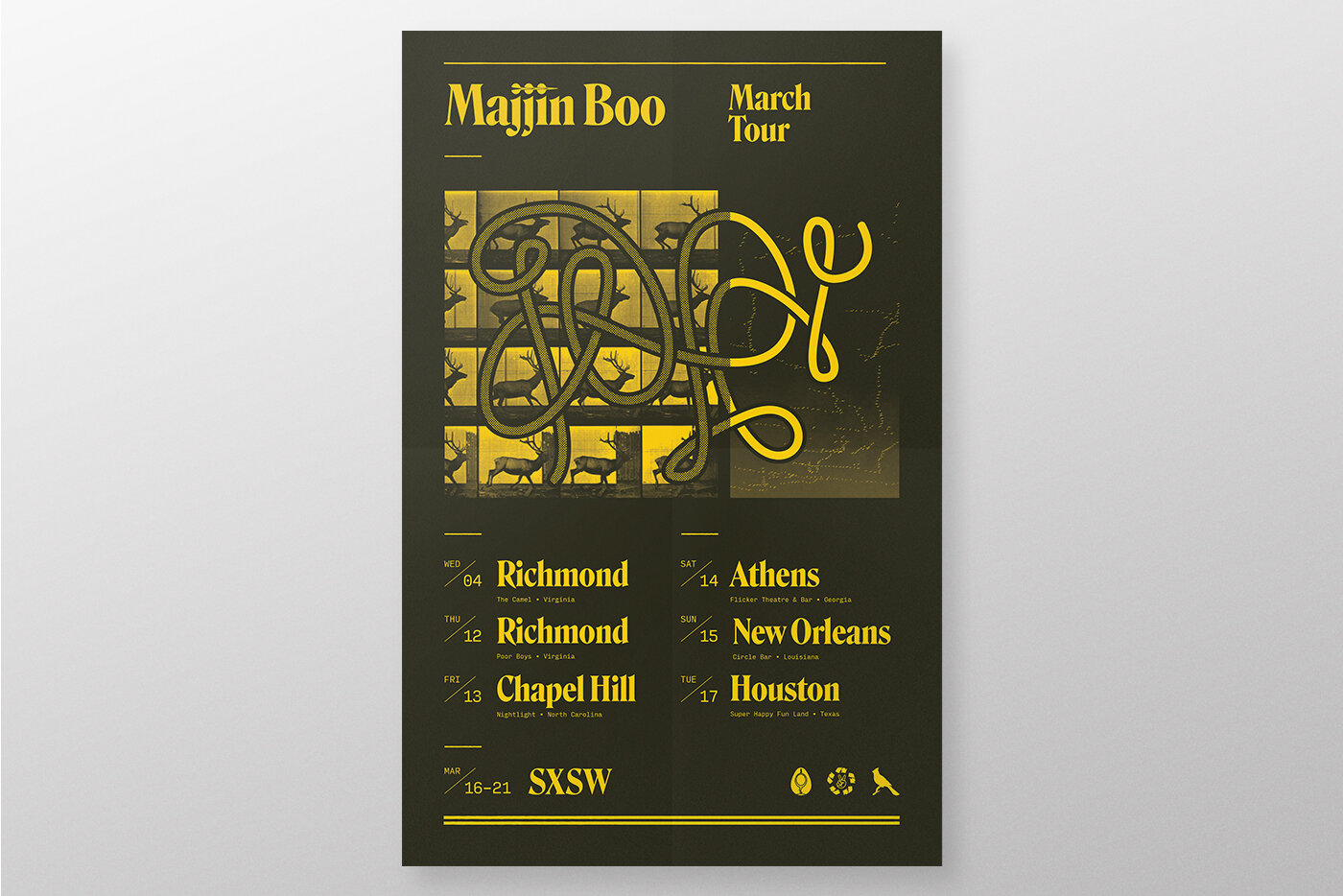 Majjin Boo SXSW Tour Poster Design