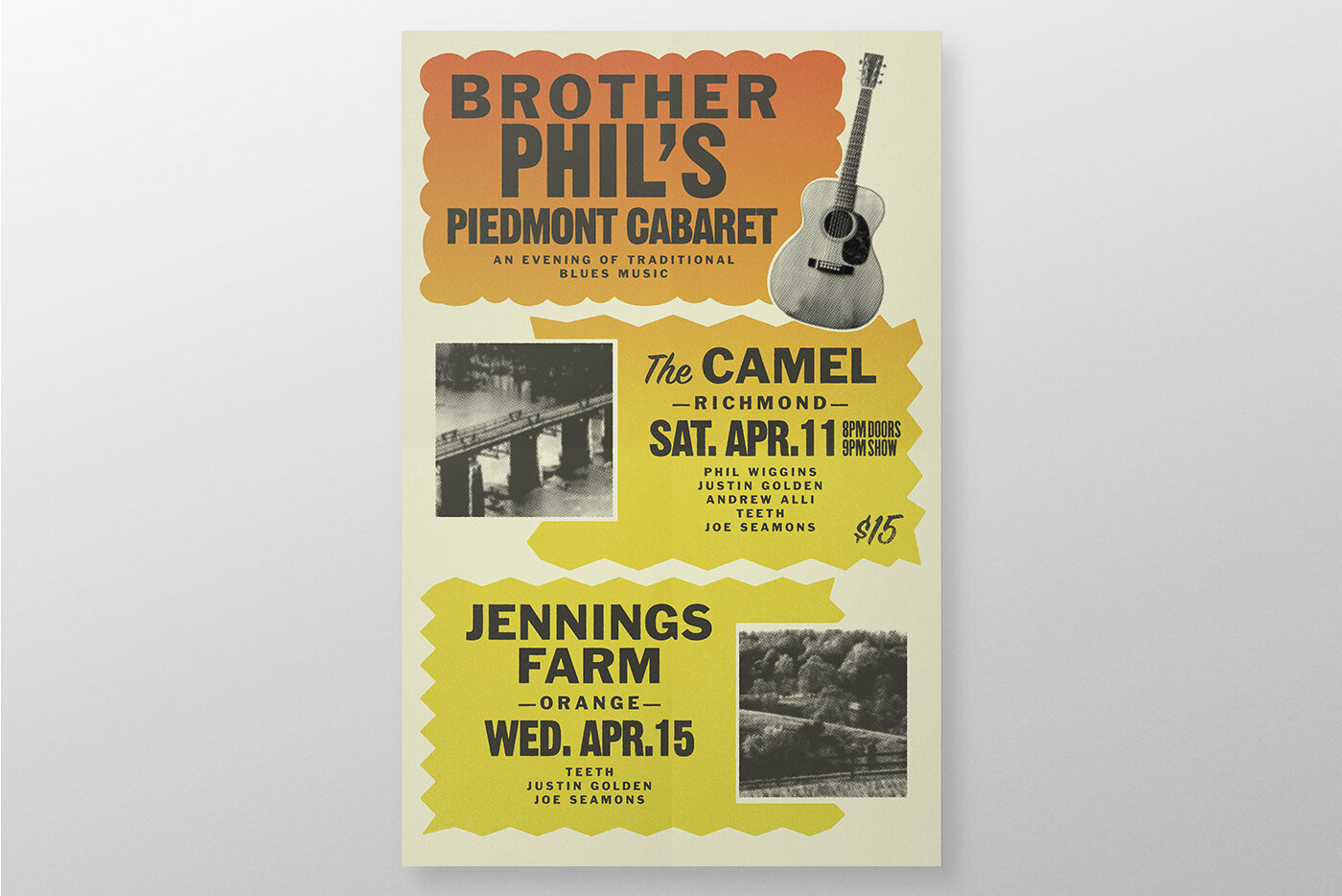 Brother Phil's Piedmont Cabaret Poster Design