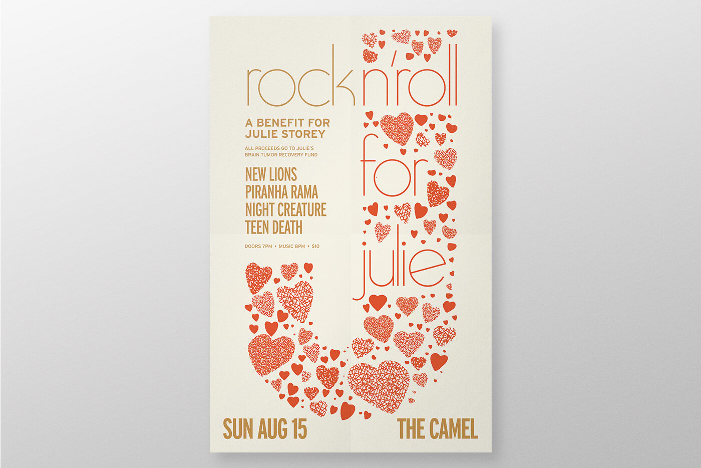 Rock n roll for julie poster design