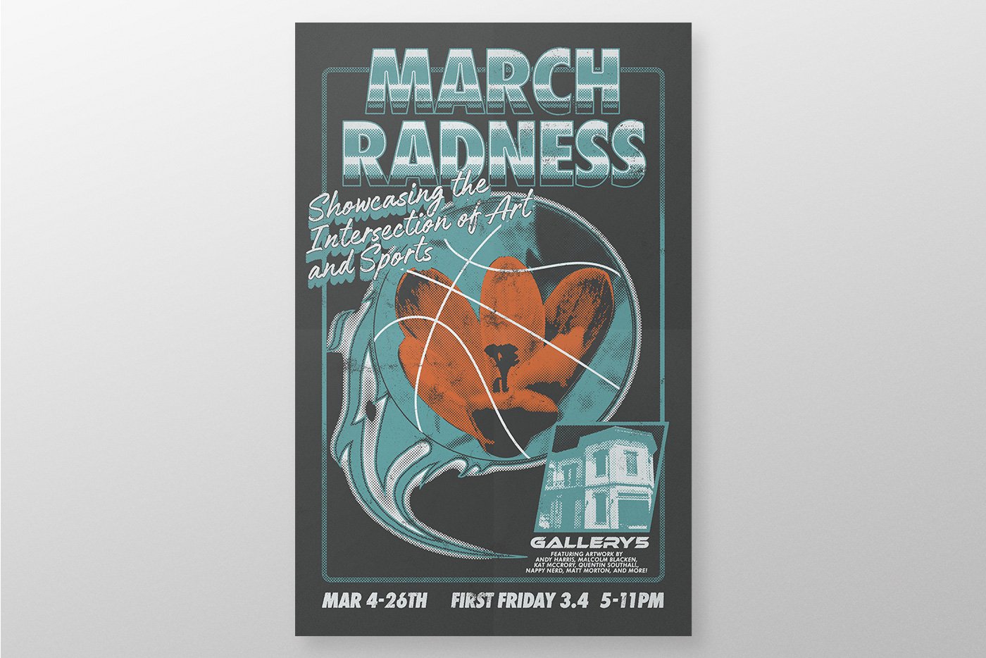 March Radness First Friday Poster