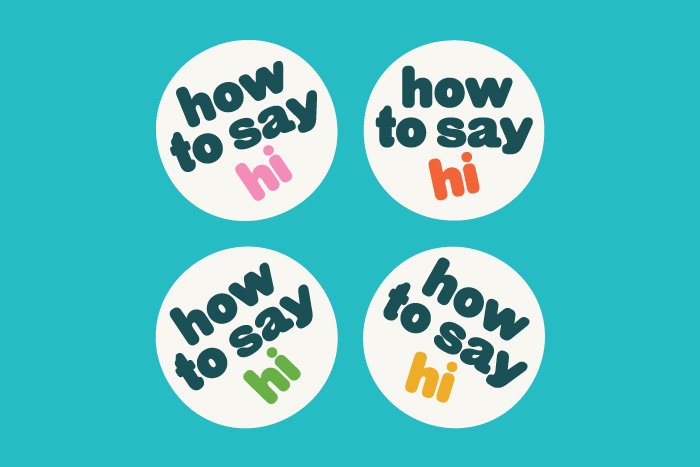 How To Say Hi Podcast Logos