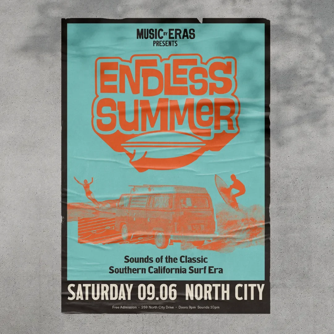 Music By Eras concert poster design