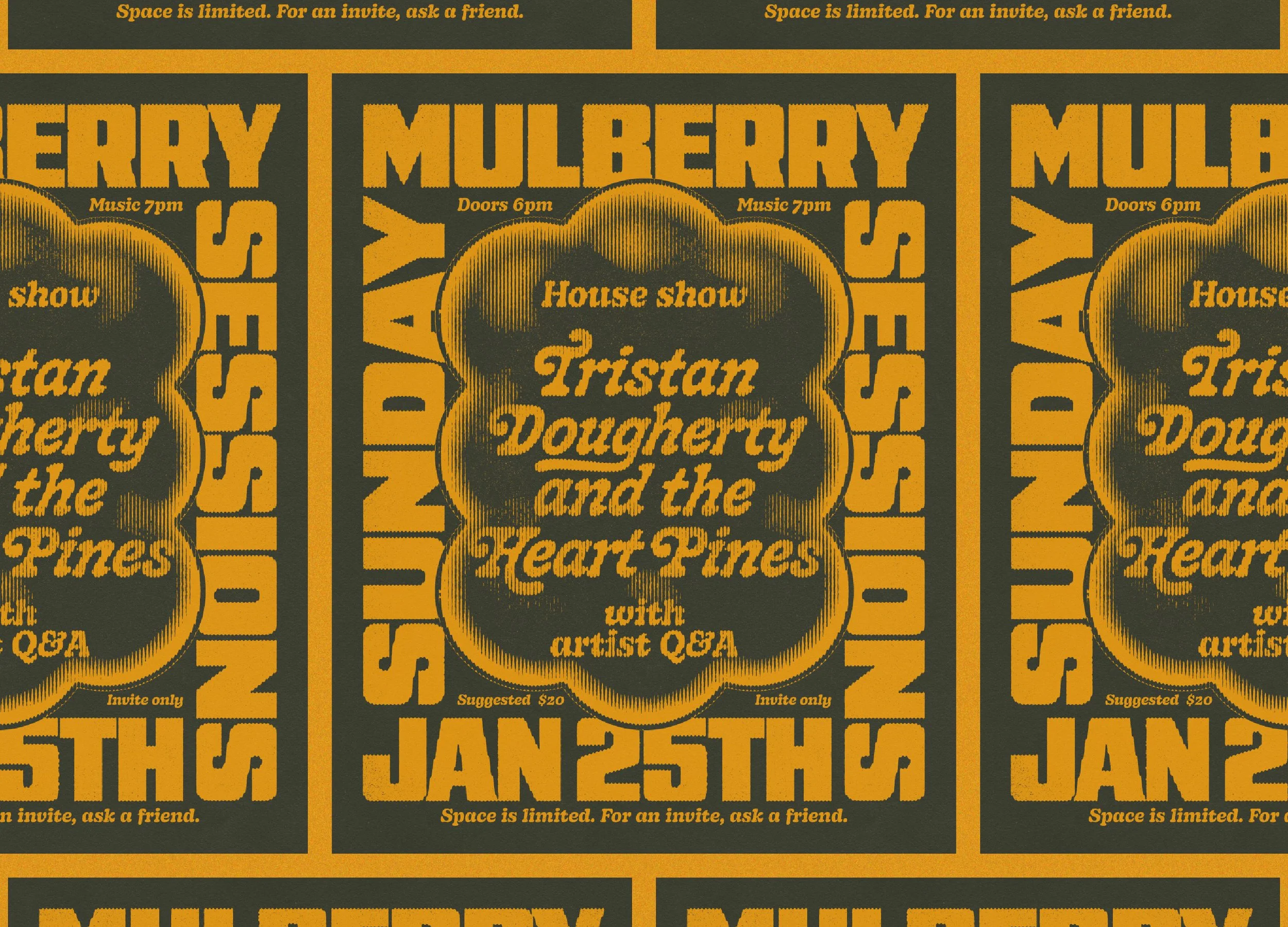 Gig poster for The Mulberry Sessions