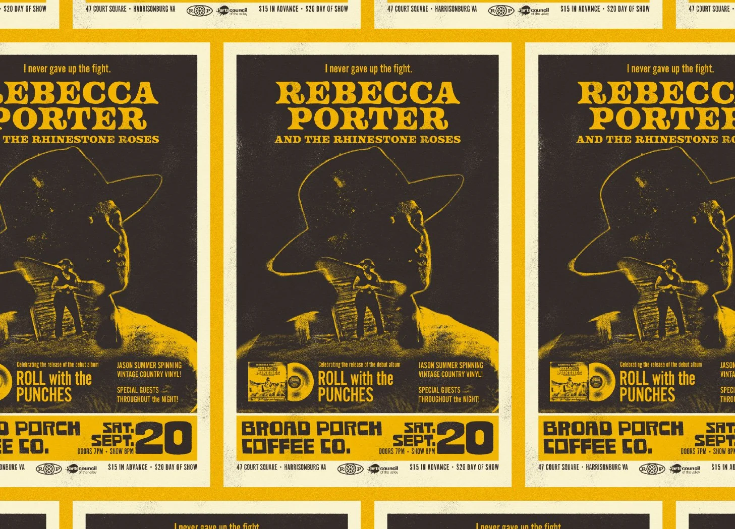 Gig poster for Rebecca Porter
