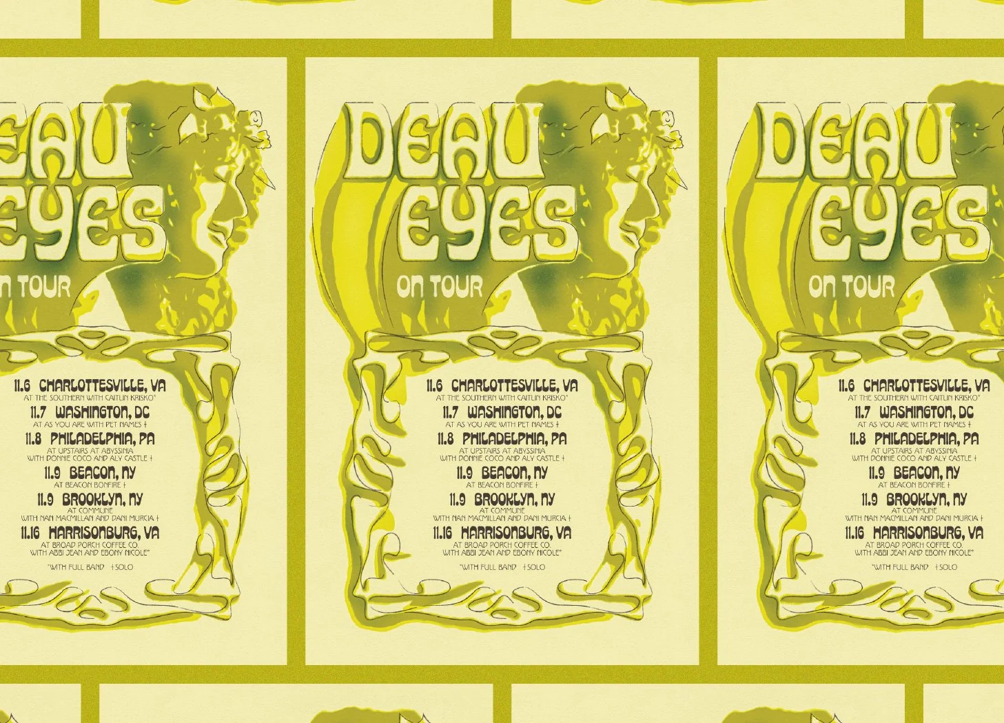 Tour Poster for Deau Eyes