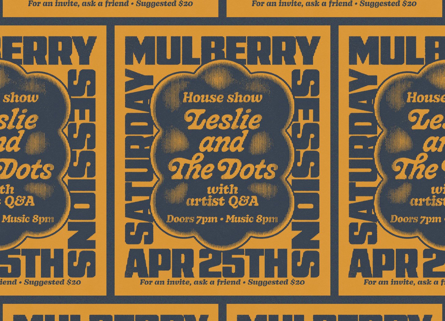 Mulberry Sessions gig poster