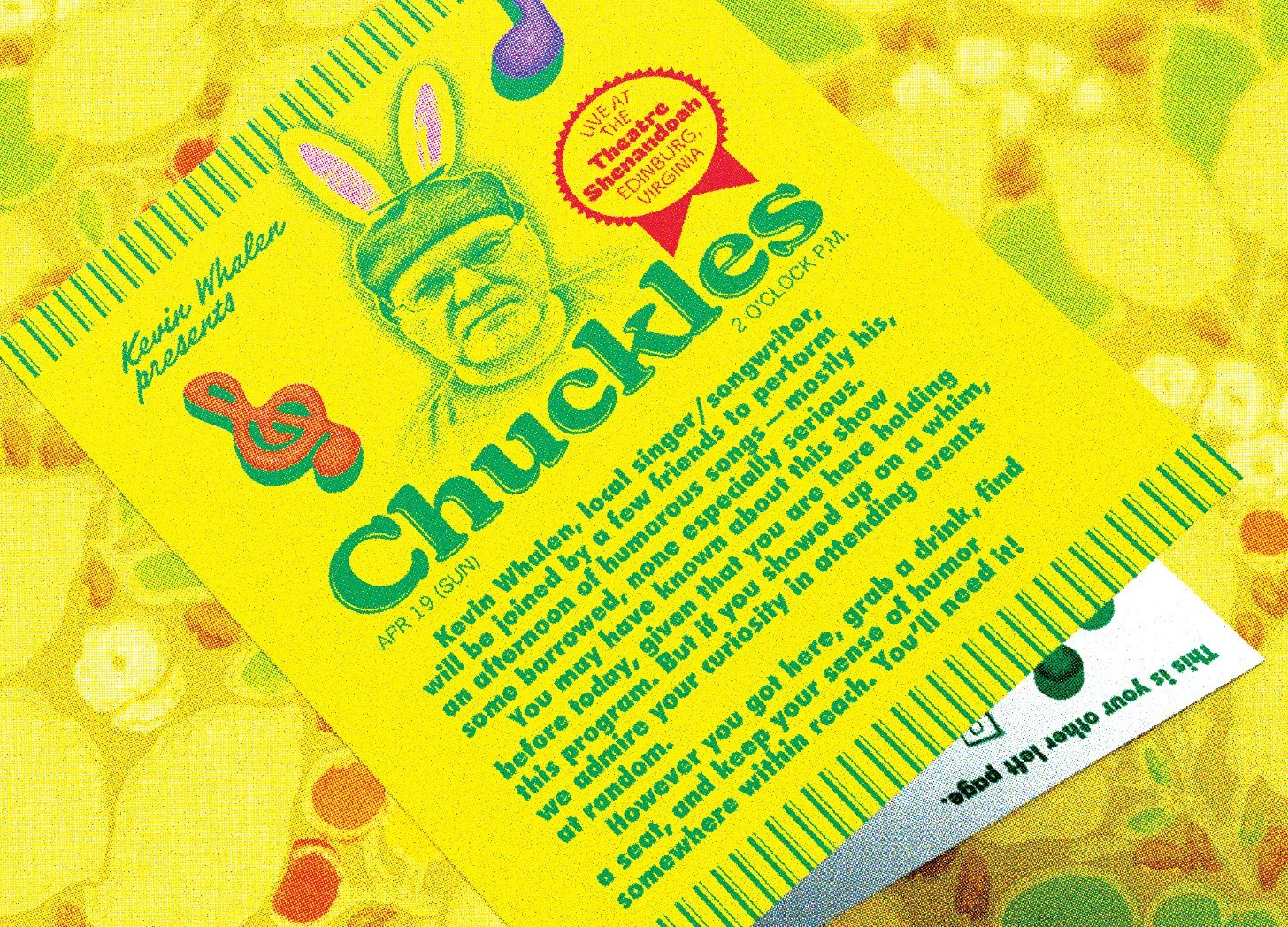 Concert Program for Kevin Whalen