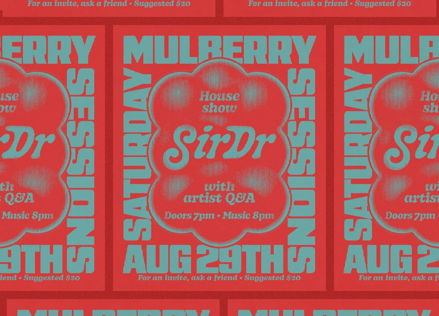 Gig poster for The Mulberry Sessions
