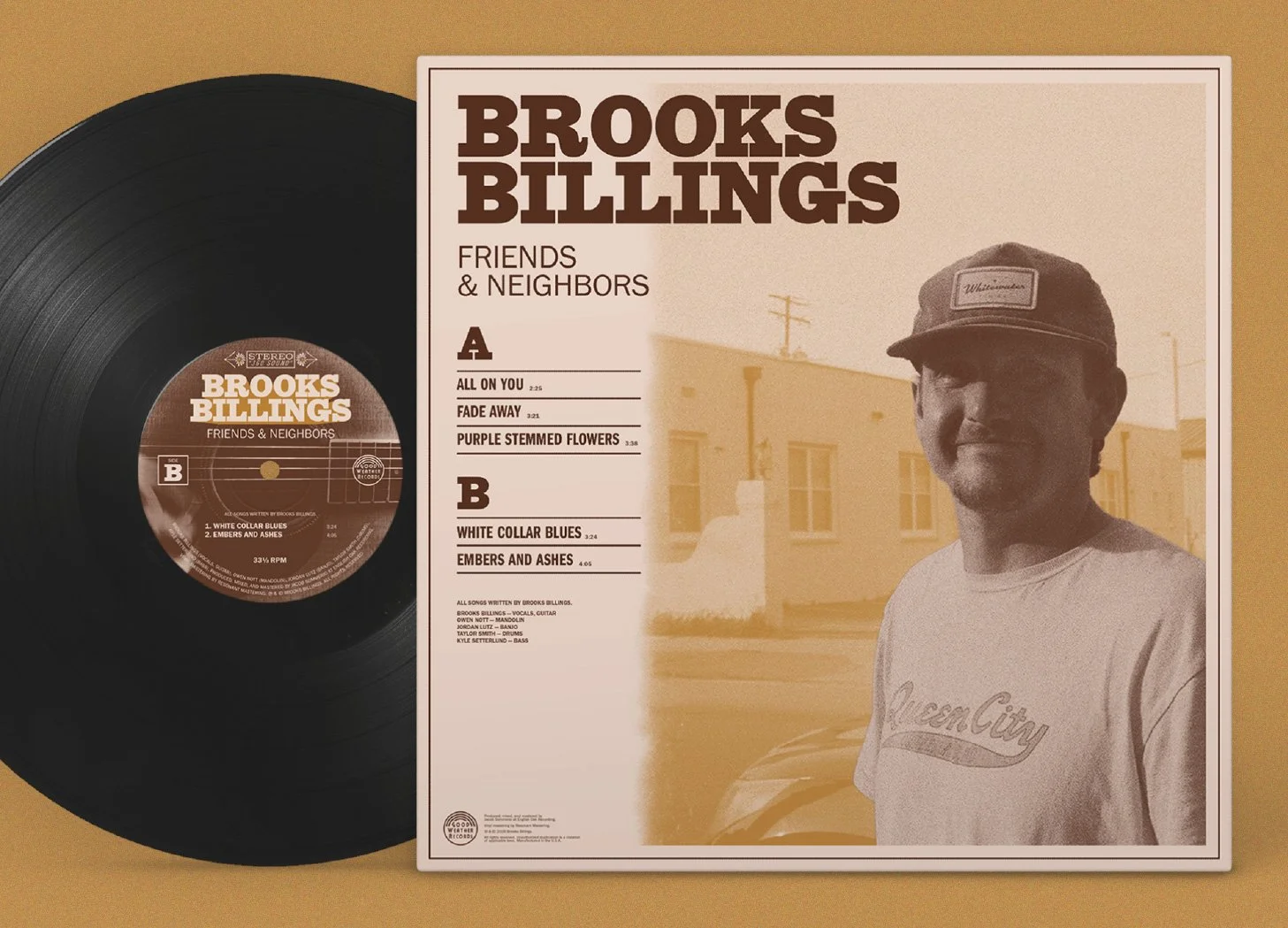 Brooks Billings Vinyl Back Cover