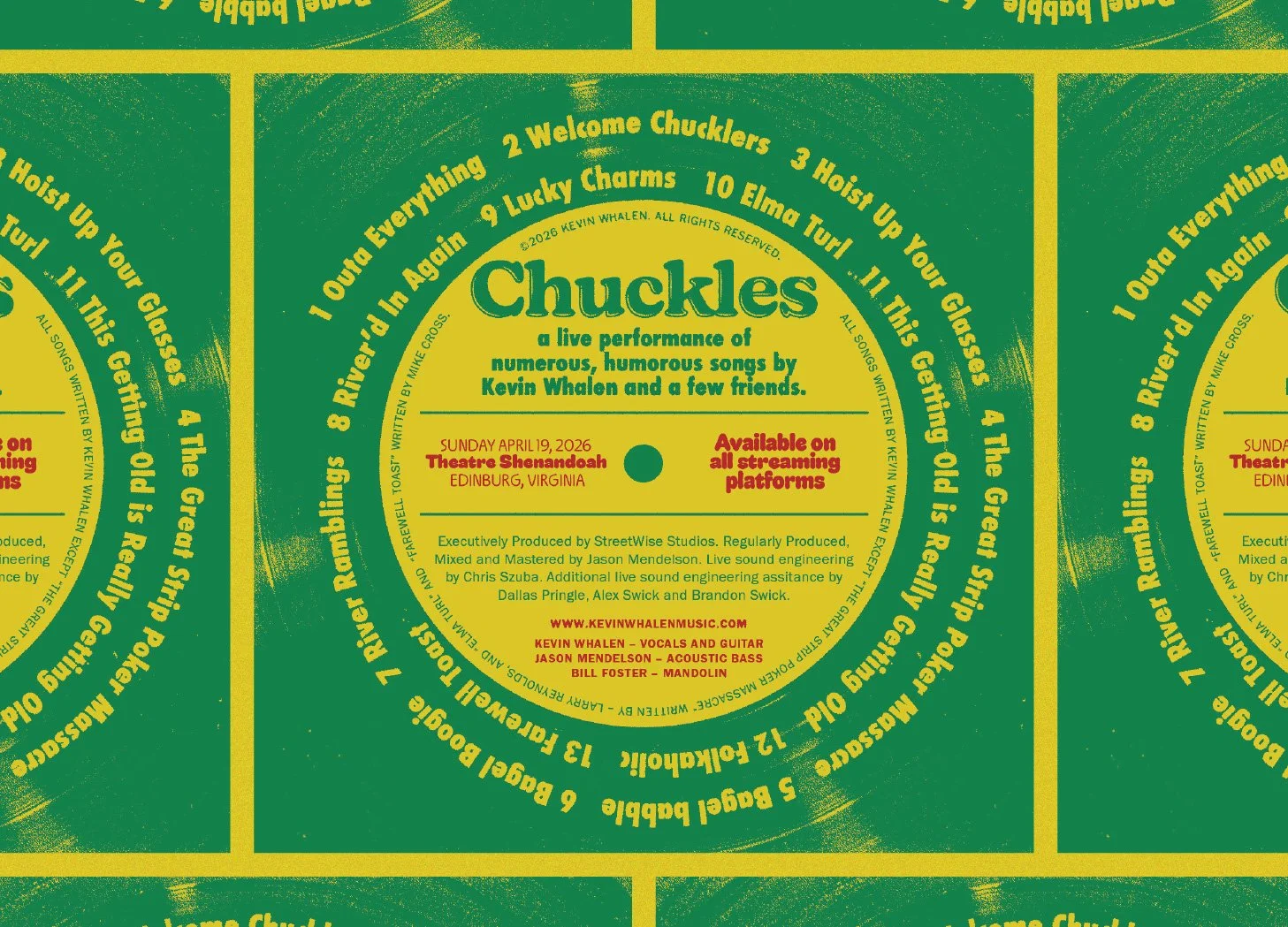 Chuckles back cover for Kevin Whalen