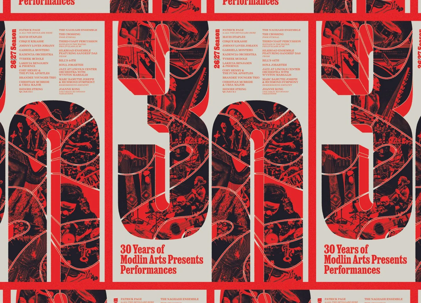 Modlin Center 30th Anniversary Poster