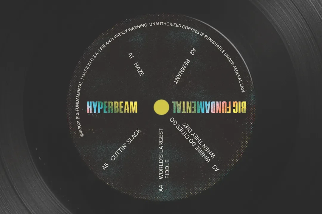 Vinyl record design for Big Fundamental release