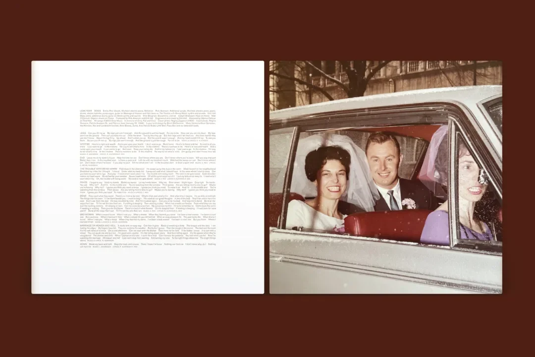 Vinyl insert artwork for Lean Year