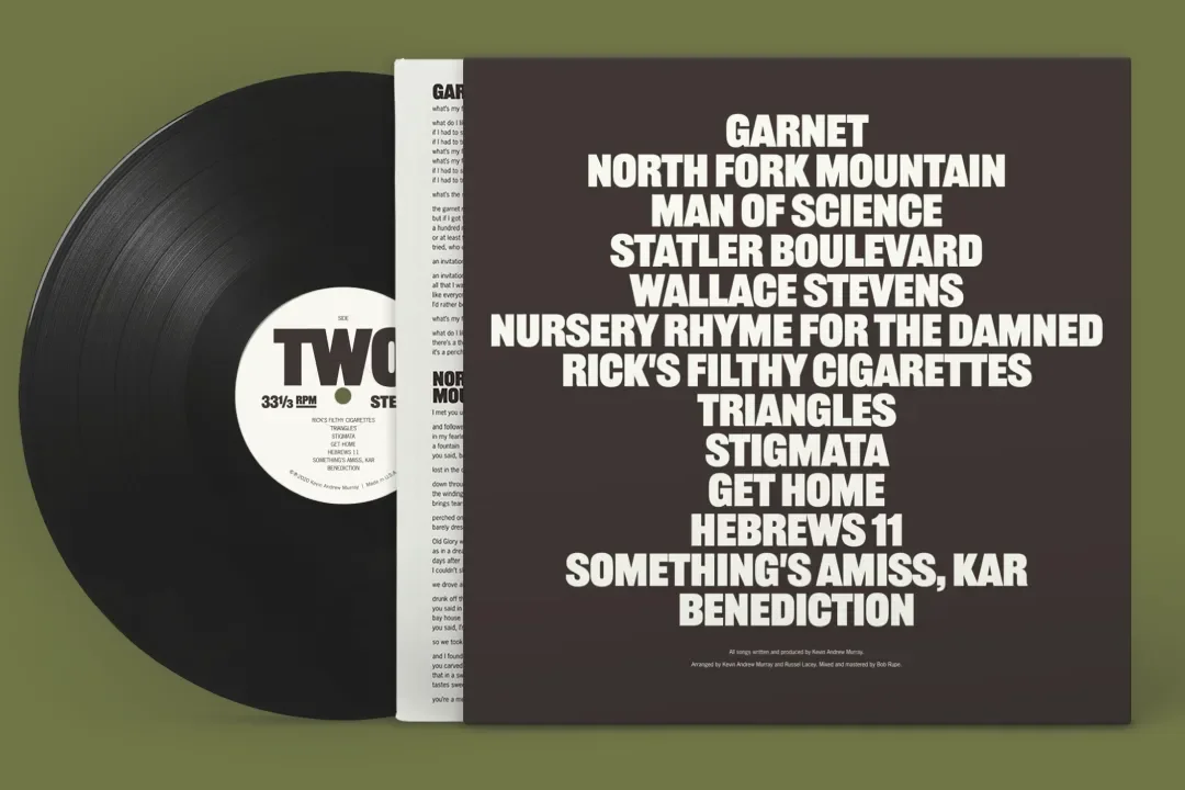 Back cover artwork for Kevin Murray vinyl