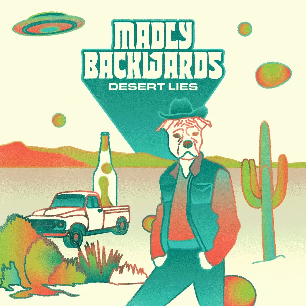 EP cover artwork for Madly Backwards — Desert Lies