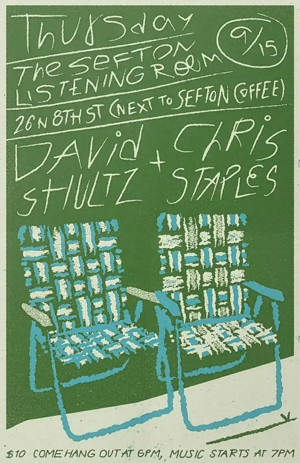 Show poster designed for David Shultz.