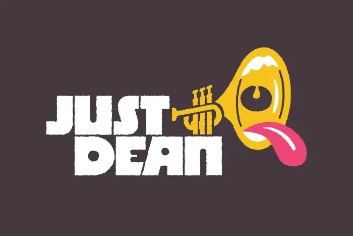 Logo for Just Dean, a produce and beatmaker.