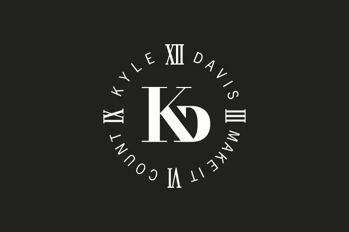 Logo for Kyle Davis, a songwriter.