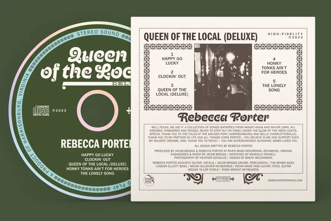Back cover artwork for Rebecca Porter CD