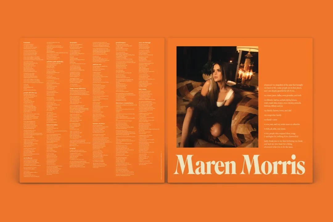 Vinyl insert artwork for Maren Morris