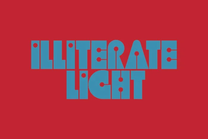 Logo design for the band Illiterate Light.