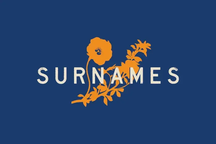 Logo for Surnames, a band.