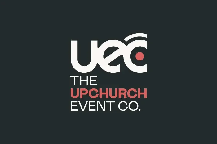 Logo for the Upchurch Event Co, an entertainment and event planning company.