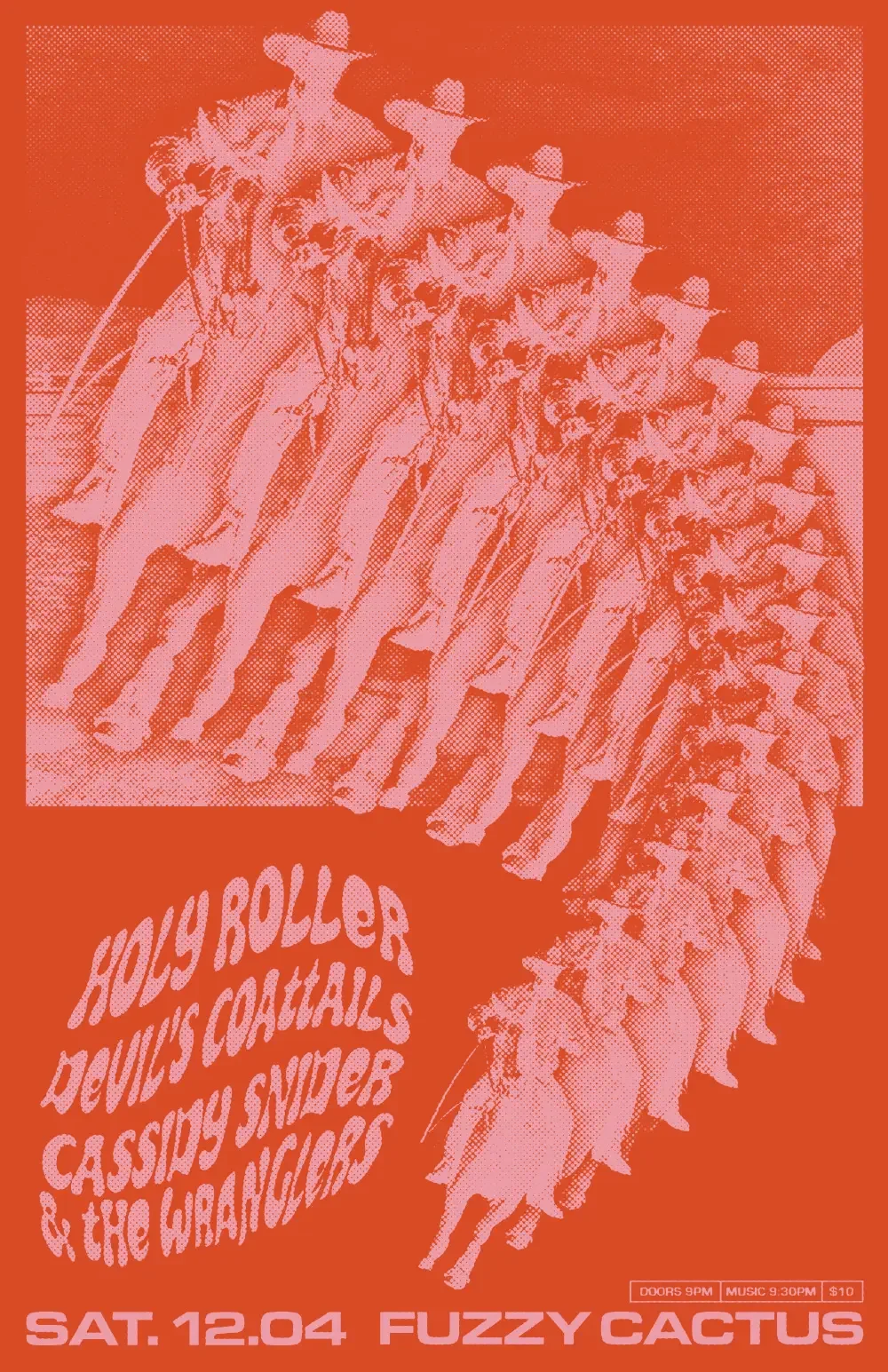 Show poster designed for Holy Roller.