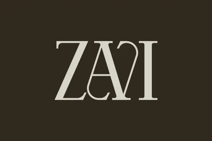 Logo for Zavi, a candle company.