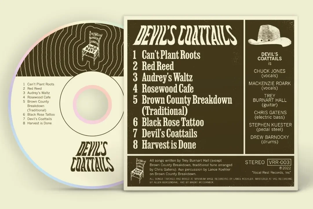 Back cover artwork for Devil’s Coattails CD