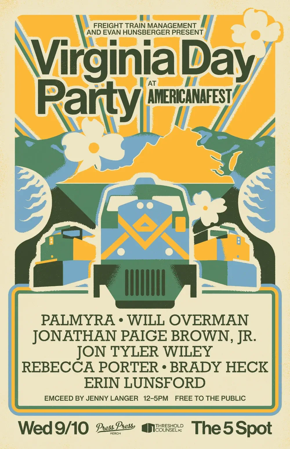 Showcase show poster designed for Freight Train Management.