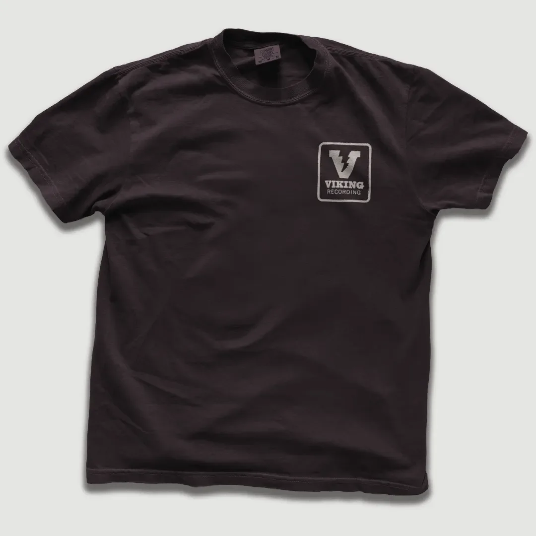 T-shirt featuring Viking Recording logo.