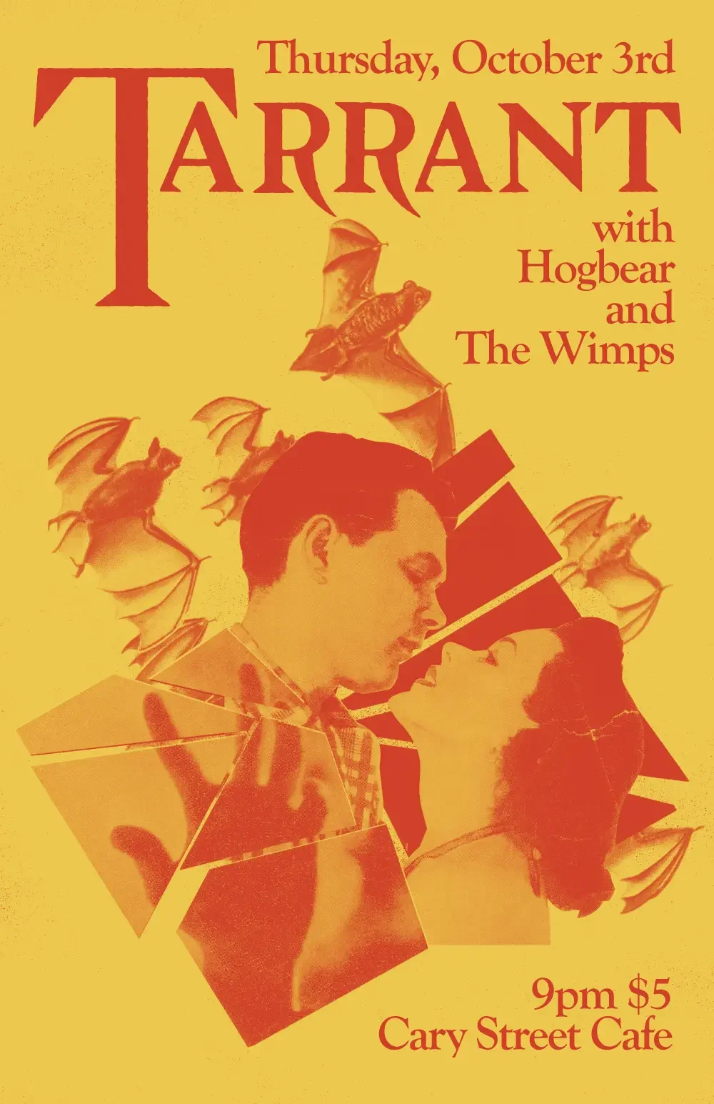 Concert poster designed for Tarrant.