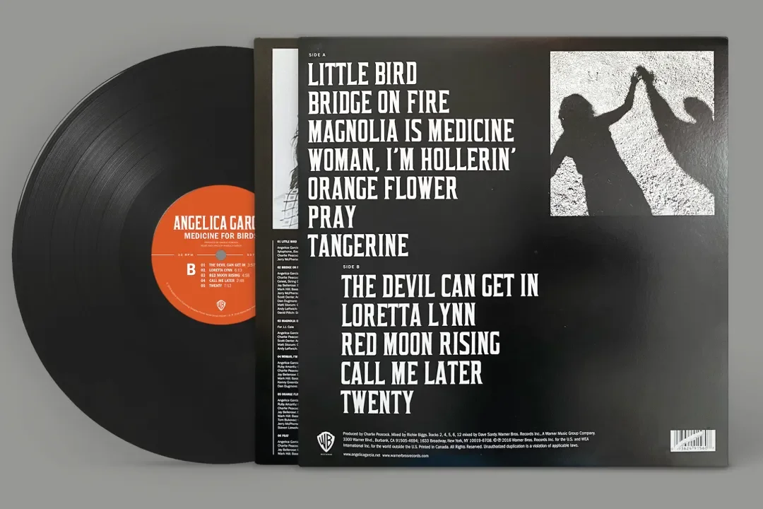 Back cover artwork for Angelica Garcia vinyl