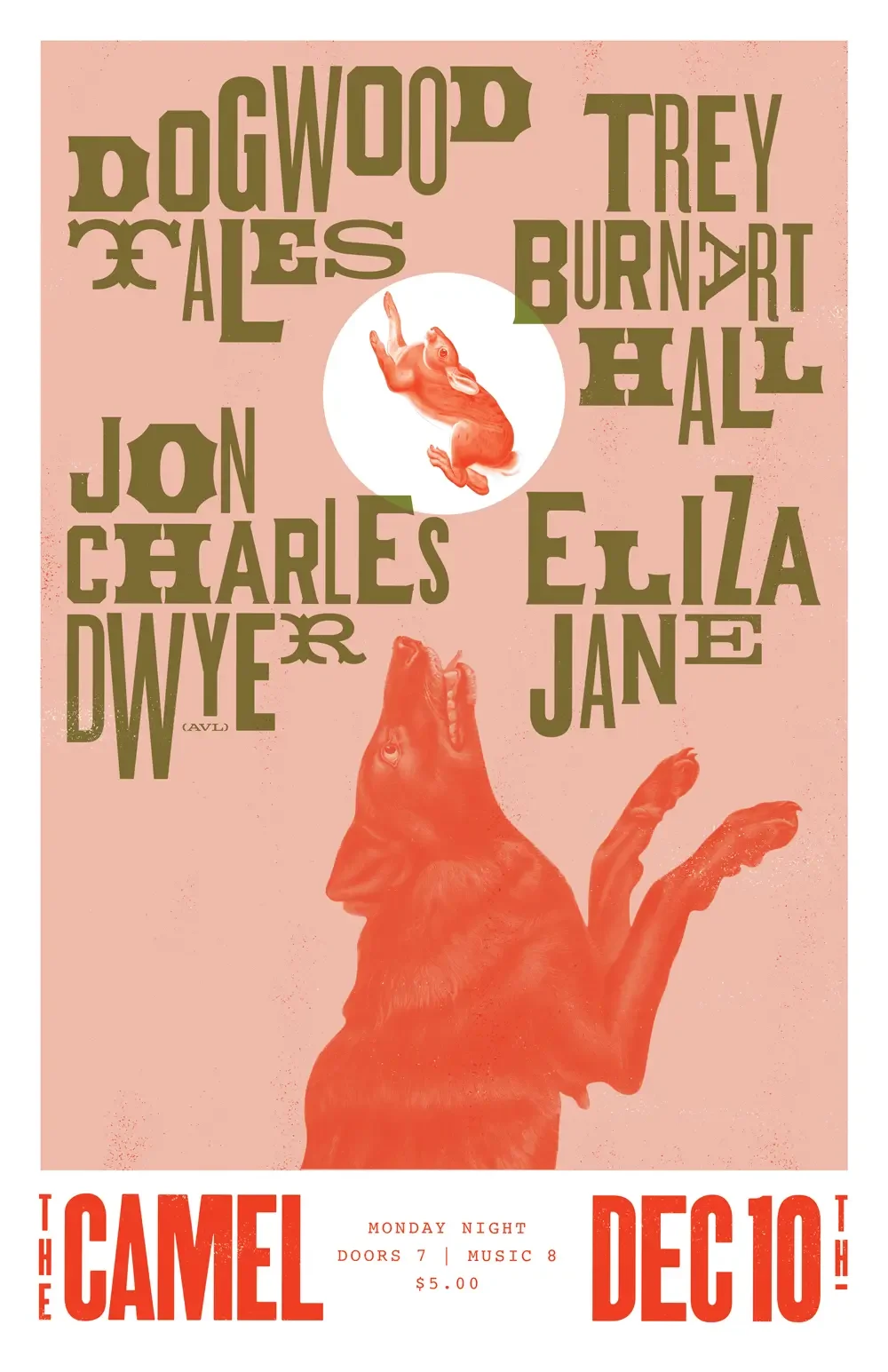Concert poster designed for Dogwood Tales.