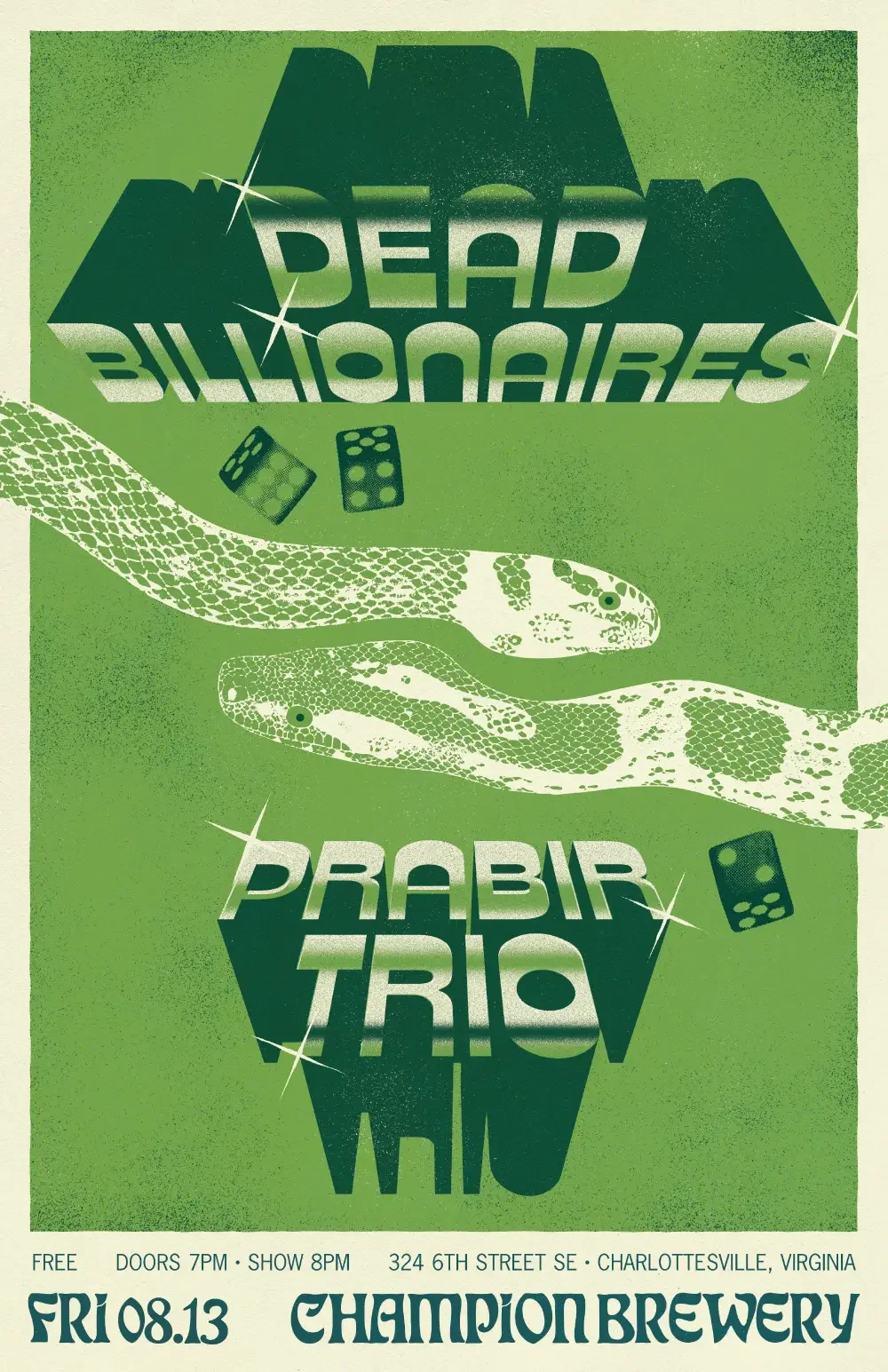 Show poster designed for Dead Billionaires.