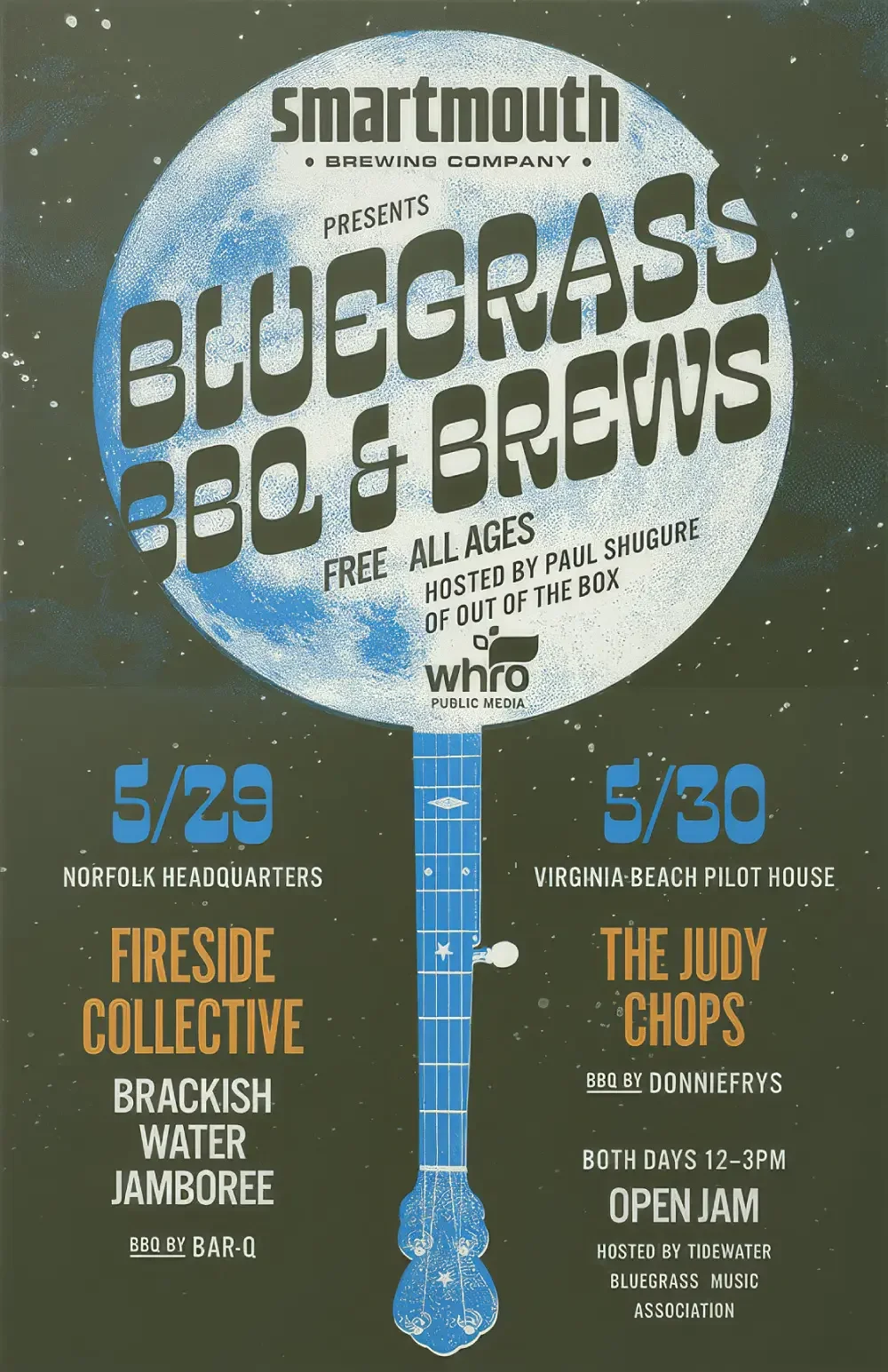 Show poster designed for Smartmouth Brewing Company.