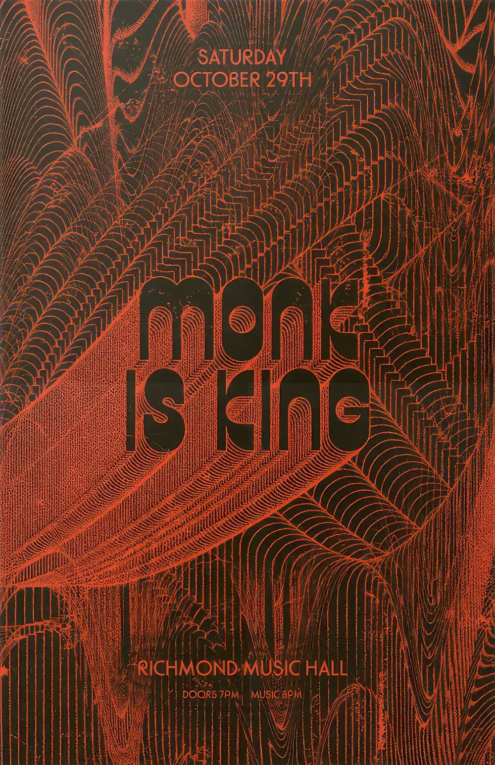 Show poster designed for Monk Is King.