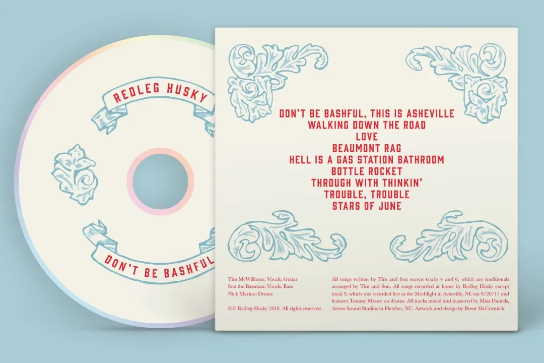 Back cover artwork for Redleg Husky CD