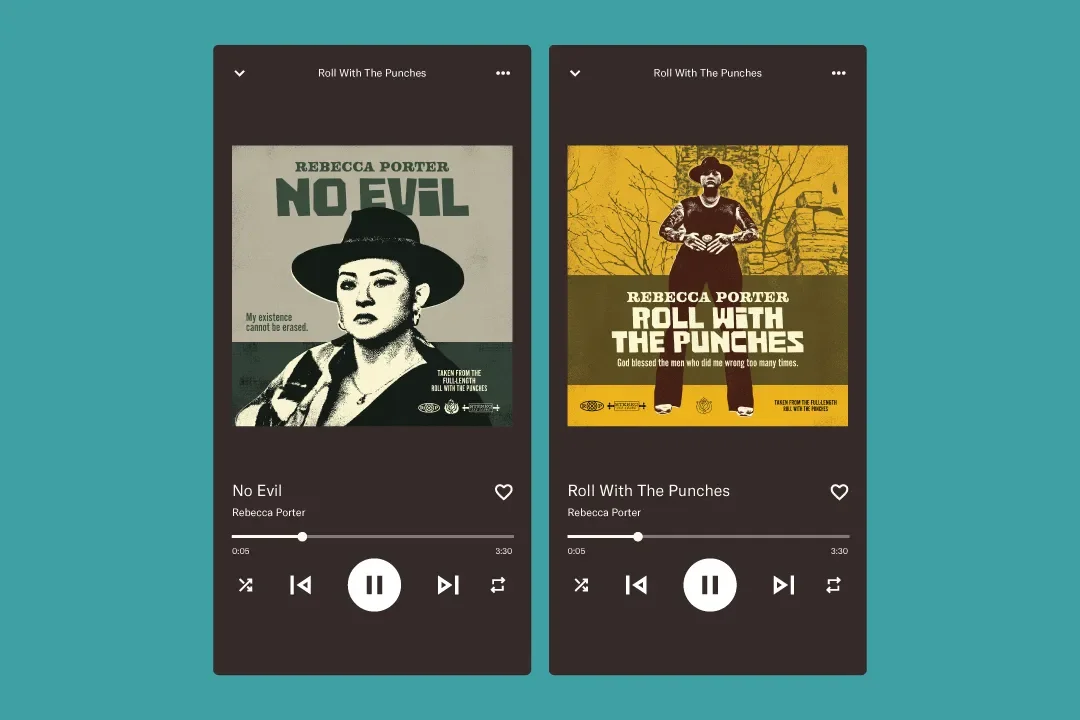 Streaming singles artwork for Rebecca Porter