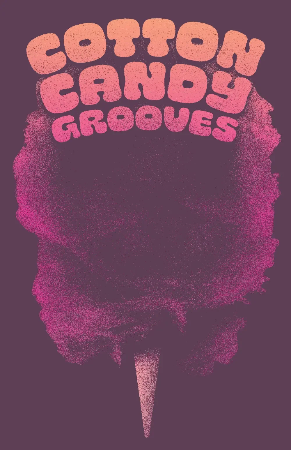Admat poster designed for Cotton Candy Grooves.