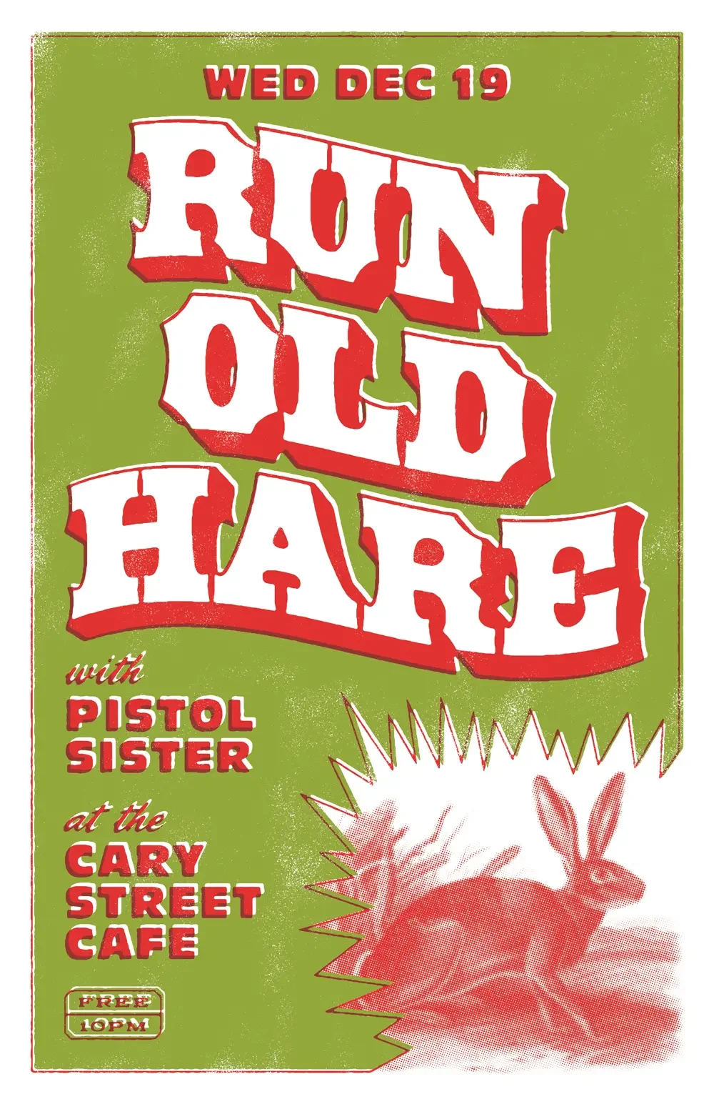 Show poster designed for Run Old Hare.
