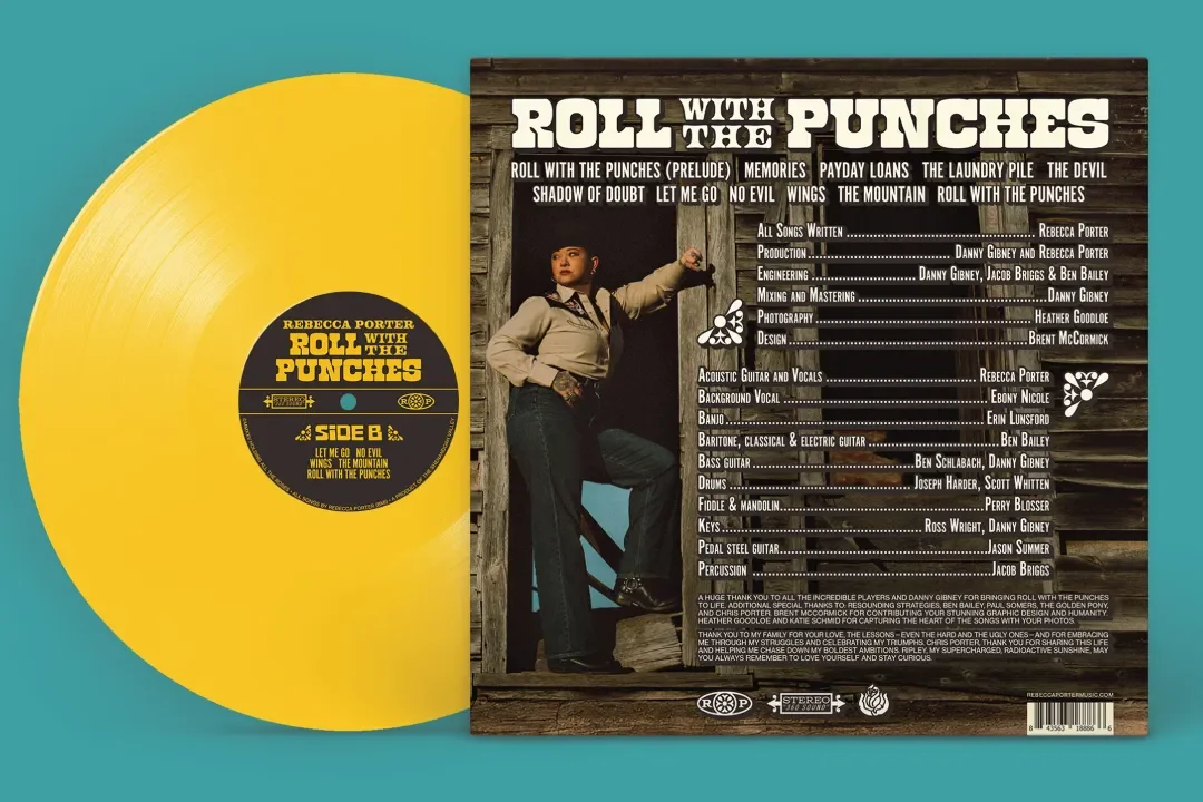 Back cover artwork for Rebecca Porter vinyl