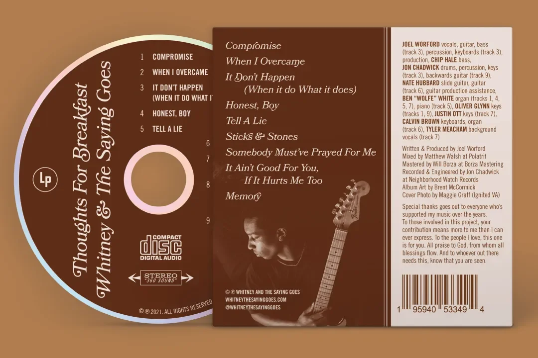 Back cover artwork for Whitney and the Saying Goes CD